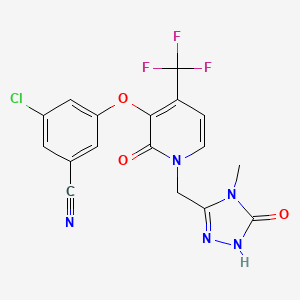 doravirin etkin maddesinin kimyasal yapı formülü (doravirine)