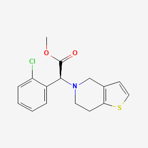 klopidogrel etkin maddesinin kimyasal yapı formülü (clopidogrel)
