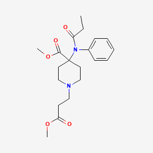 remifentanil etkin maddesinin kimyasal yapı formülü (remifentanyl)