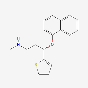 duloksetin etkin maddesinin kimyasal yapı formülü (duloxetine)