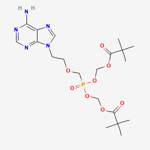 adefovir dipivoksil etkin maddesinin kimyasal yapı formülü (adefovir dipivoxyl)