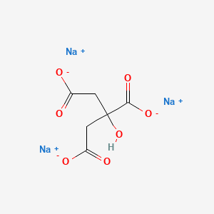 sodyum sitrat etkin maddesinin kimyasal yapı formülü (sodium citrate)