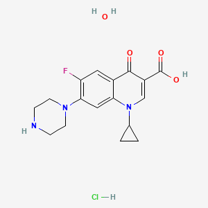 siprofloksasin hcl monohidrat etkin maddesinin kimyasal yapı formülü (ciprofloxacin hcl)