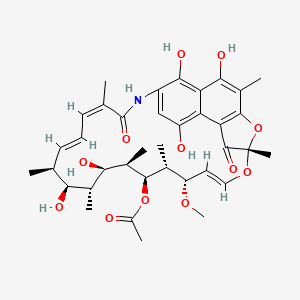 rifamisin etkin maddesinin kimyasal yapı formülü (rifamycin)