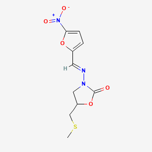 nifuratel + nistatin etkin maddesinin kimyasal yapı formülü (nifuratel)