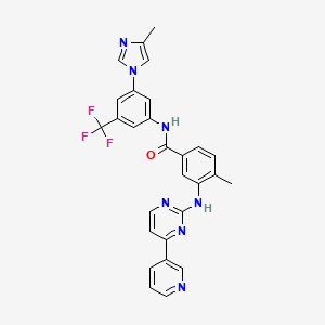 nilotinib etkin maddesinin kimyasal yapı formülü (nilotinib)