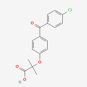 fenofibrik asit etkin maddesinin kimyasal yapı formülü (fenofibric acid)