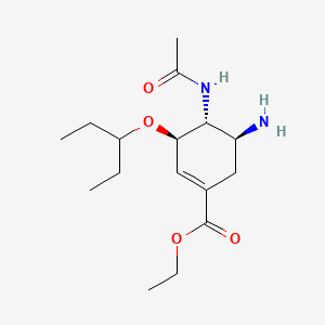 oseltamivir fosfat etkin maddesinin kimyasal yapı formülü (oseltamivir)