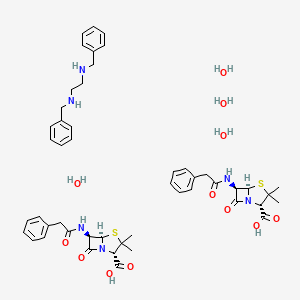 penisilin g benzatin + penisilin g potasyum + penisilin g prokain etkin maddesinin kimyasal yapı formülü (penicillin g benzathin)