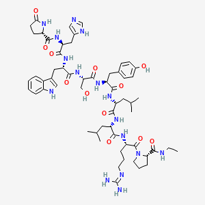 leuprorelin asetat etkin maddesinin kimyasal yapı formülü (leuprorelin)