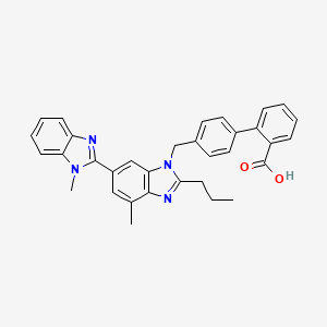 telmisartan etkin maddesinin kimyasal yapı formülü (telmisartan)