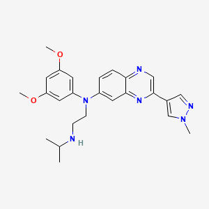 erdafitinib etkin maddesinin kimyasal yapı formülü (erdafitinib)