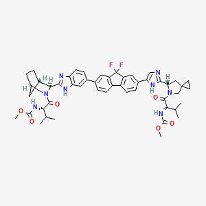 ledipasvir/sofosbuvir etkin maddesinin kimyasal yapı formülü (ledipasvir)