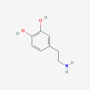 dopamine etkin maddesinin kimyasal yapı formülü (dopamine)