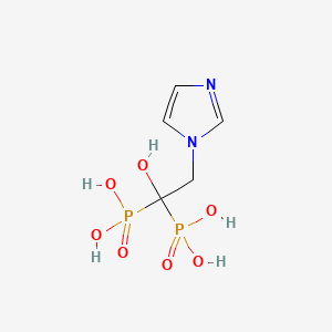 zoledronik asit monohidrat etkin maddesinin kimyasal yapı formülü (zoledronic acid)