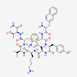 lanreotid etkin maddesinin kimyasal yapı formülü (lanreotide)