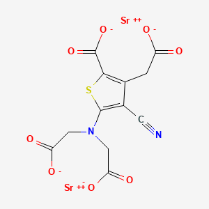 strontium ranelate etkin maddesinin kimyasal yapı formülü (strontium ranelate)