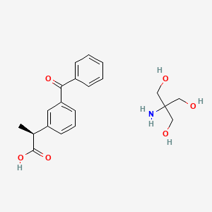 deksketoprofen trometamol / parasetamol etkin maddesinin kimyasal yapı formülü (dexketoprofen trometamol)