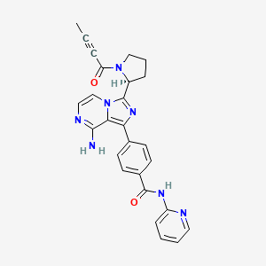 acalabrutinib etkin maddesinin kimyasal yapı formülü (acalabrutinib)