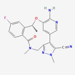 lorlatinib etkin maddesinin kimyasal yapı formülü (lorlatinib)