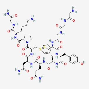 terlipressin asetat etkin maddesinin kimyasal yapı formülü (terlipressin)