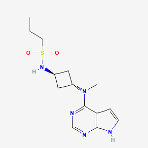 abrositinib etkin maddesinin kimyasal yapı formülü (abrocitinib)
