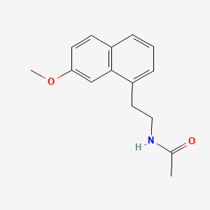agomelatin etkin maddesinin kimyasal yapı formülü (agomelatine)