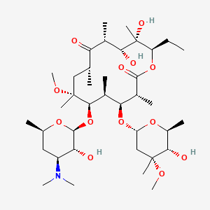 klaritromisin etkin maddesinin kimyasal yapı formülü (clarithromycin)