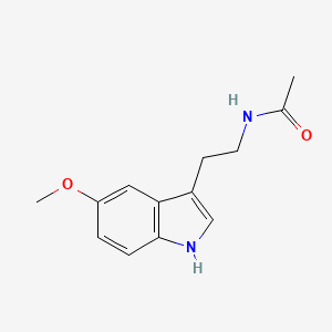 melatonin etkin maddesinin kimyasal yapı formülü (melatonin)