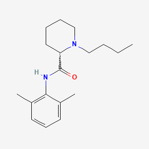 levobupivakain etkin maddesinin kimyasal yapı formülü (levobupivacaine)