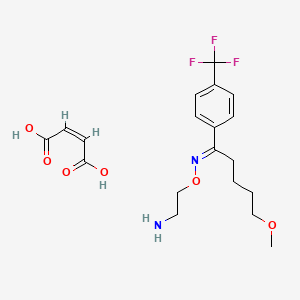 fluvoxamine maleate etkin maddesinin kimyasal yapı formülü (fluvoxamine maleate)