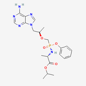 tenofovir alafenamid etkin maddesinin kimyasal yapı formülü (tenofovir alafenamide)