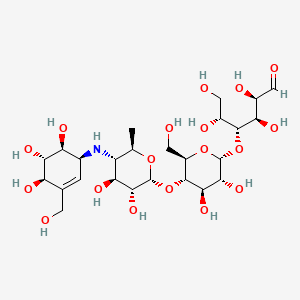 acarbose etkin maddesinin kimyasal yapı formülü (acarbose)