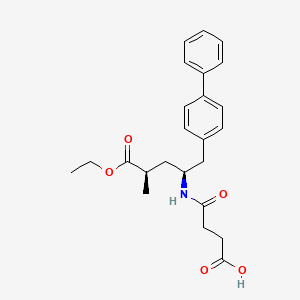 Sakubitril sodyum, Valsartan disodyum etkin maddesinin kimyasal yapı formülü (sacubitril)