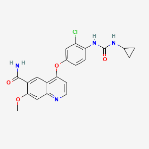 lenvatinib etkin maddesinin kimyasal yapı formülü (lenvatinib)