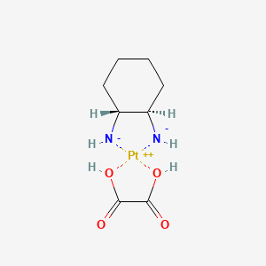 oksaliplatin etkin maddesinin kimyasal yapı formülü (oxaliplatin)