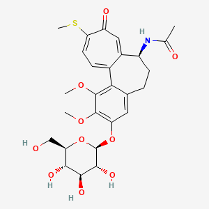 tiyokolşikosid etkin maddesinin kimyasal yapı formülü (thiocolchicoside)